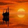 North Sea Oil Platform [Monitors and Displays Who's On Board]